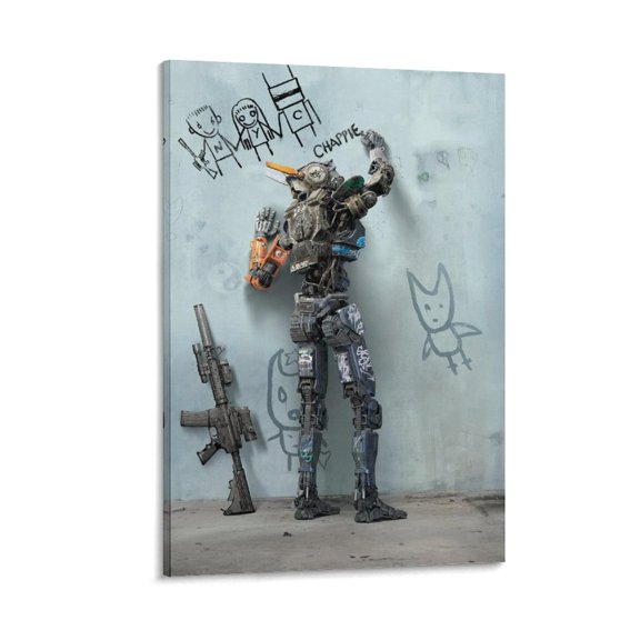 Chappie Classic Movie Poster Print Photo Art Painting Canvas Poster Home Decorative Bedroom Modern Decor Posters Gifts 16x24inch(40x60cm)