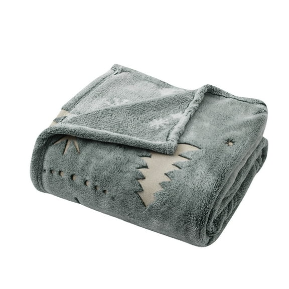 KDFJPTH Chappy Wrap Blanket Winter Glow In The Dark Warm Blanket Christmas Tree Pattern Blanket 'S Soft Warm Comfortable Blanket Glowing Blanket Bed Sofa Sofa On The Baby Soft Stripe Throw Blanket