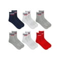 thumbnail image 1 of Chaps, Adult Mens, 6-Pack Sports Performance Ankle Socks, Sizes 6-12, 1 of 5