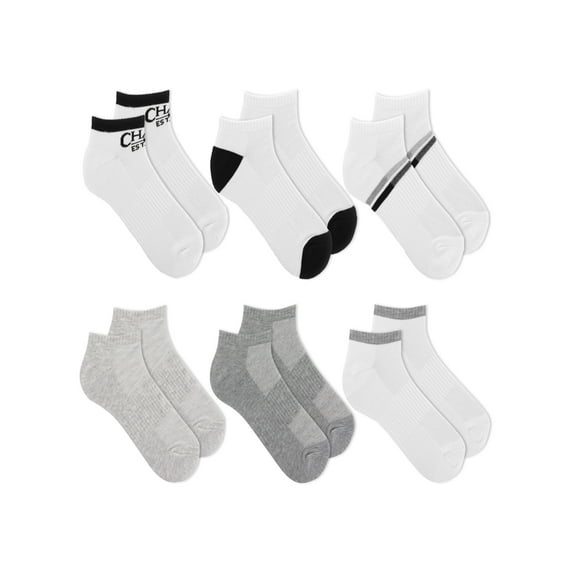 Chaps, Adult Mens, 6-Pack Sports Performance Low Cut Socks, Sizes 6-12