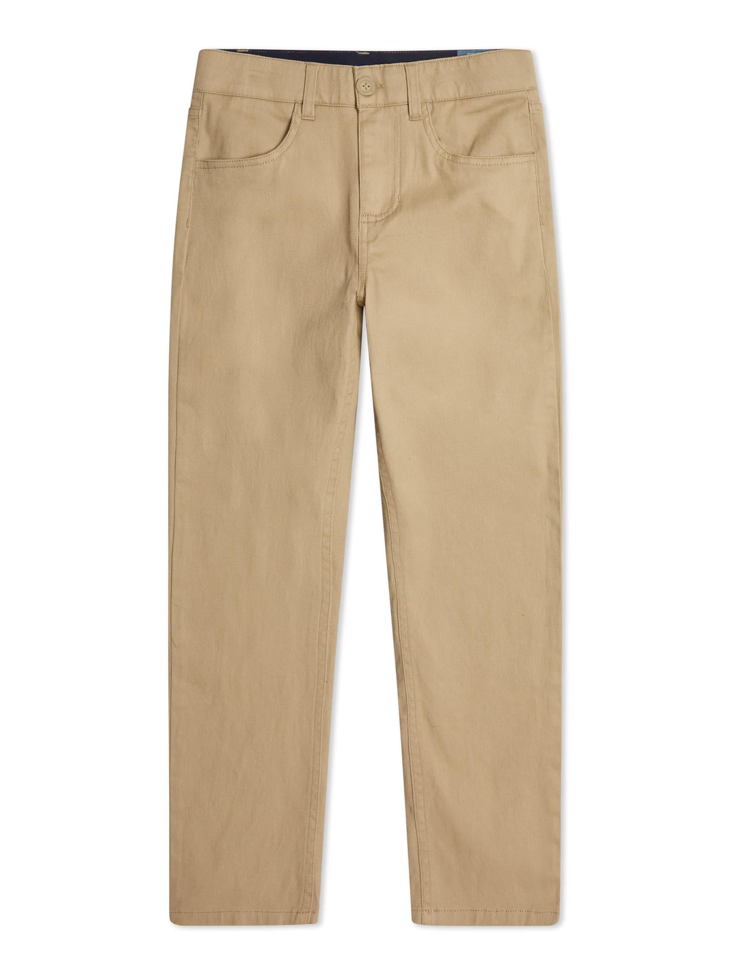 Chaps Boy's Stretch Twill Straight Fit Pant
