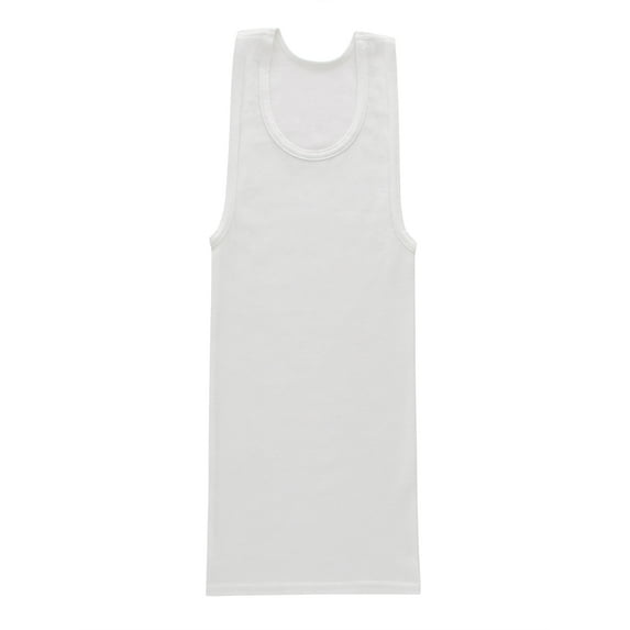 Chaps Boys' Breathable Cotton Blend Tagless Tank Undershirt, 7 Pack