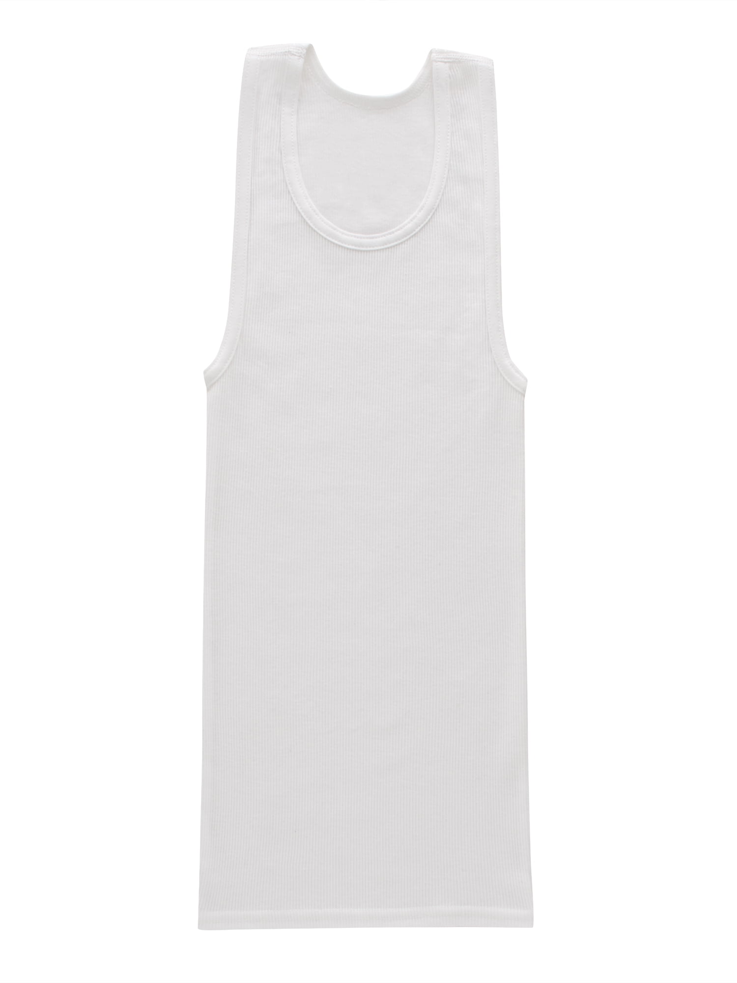 Chaps Boys' Breathable Cotton Blend Tagless Tank Undershirt, 7 Pack