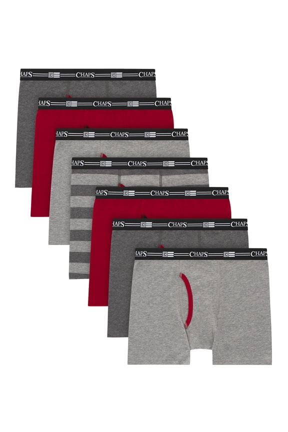 Boys' Breathable Cotton Stretch Tagless Boxer Brief Underwear, 7 Pack