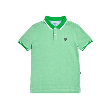 Chaps Boys Short Sleeve Birdseye Pique Cotton Polo Shirt