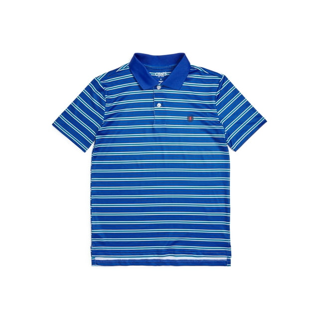 Chaps Boys Striped Active Stretch Polo Shirts various only 3.00 eDealinfo