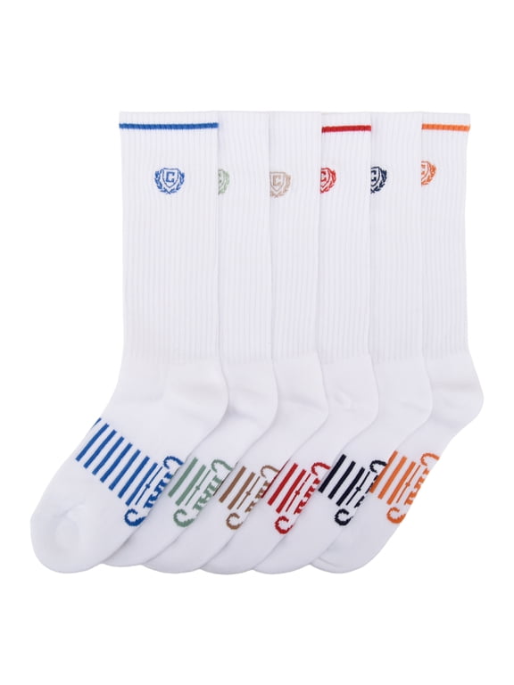 Casual Half Cushion Crew 6-Pack Men's, Sock Size 10-13