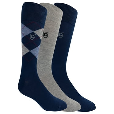 Chaps Classic Dress Argyle Crew Socks 3-Pair Pack