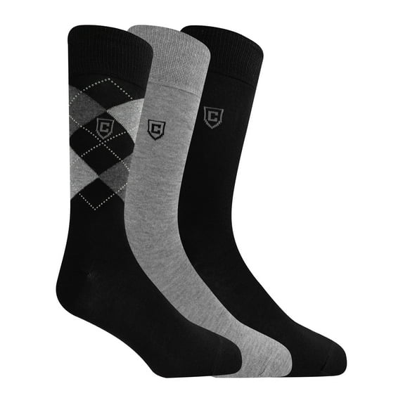 Chaps Classic Dress Argyle Crew Socks 3-Pair Pack
