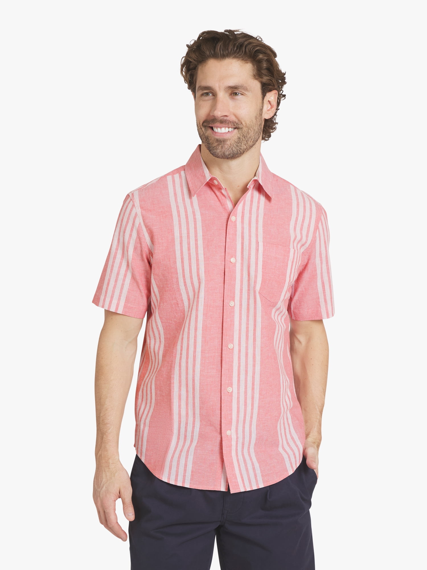 chaps short sleeve dress shirts Chaps Short Sleeve Oxford Seacoast Wash Shirt