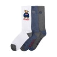 thumbnail image 1 of Chaps Embroidery Athletic Crews 3-Pack Men's Sock Size 10-13, 1 of 5