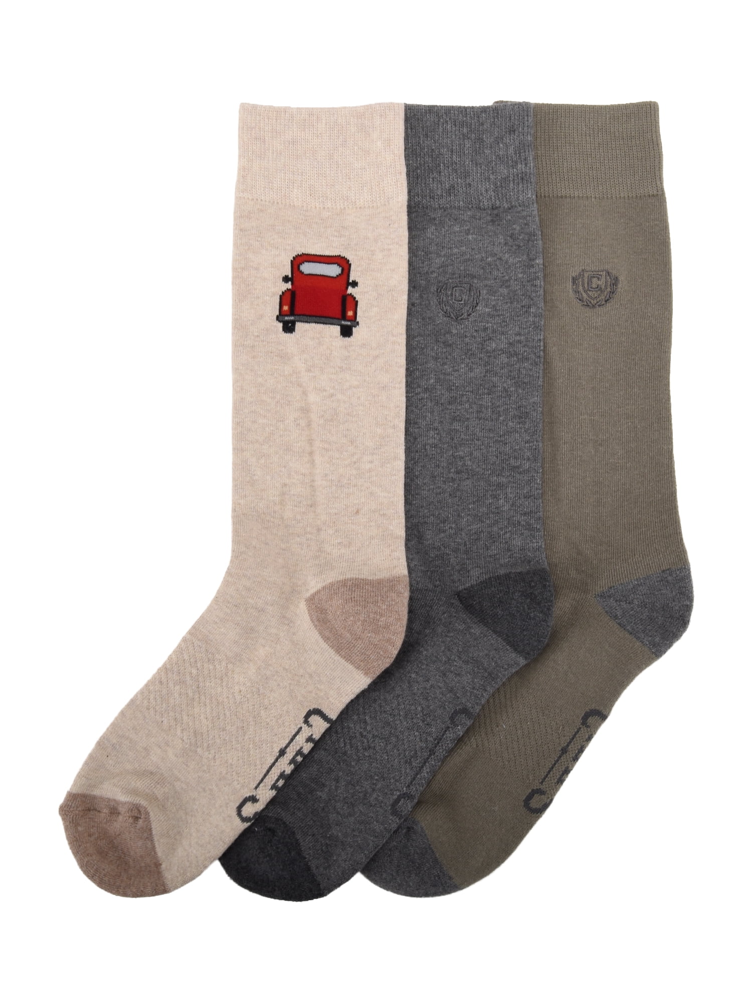 Chaps Embroidery Crews 3-Pack Men's Sock Size 10-13