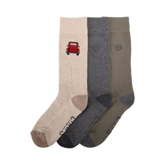 Chaps Embroidery Crews 3-Pack Men's Sock Size 10-13