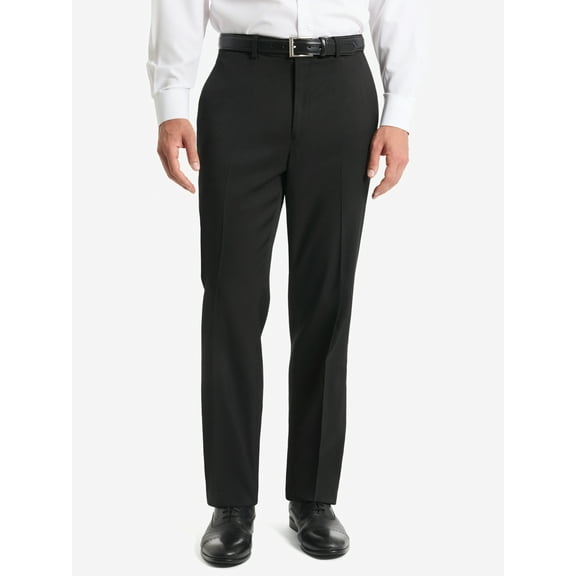 Chaps Flat Front Men's Solid Classic Fit Tailored Suit Separate Pant