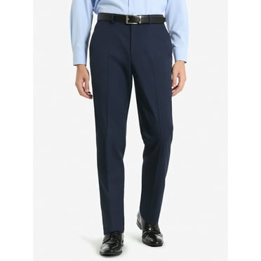 Chaps Flat Front Men's Solid Classic Fit Tailored Suit Separate Pant