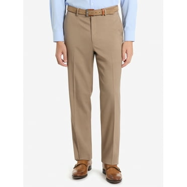Chaps Flat Front Men's Solid Classic Fit Tailored Suit Separate Pant