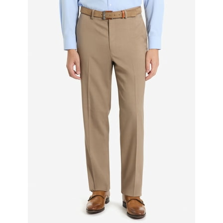 Chaps Flat Front Men's Sand Solid Classic Fit Tailored Suit Separate Pant, Sizes 3030 3230 3430 3630 3830 4030 4230 4430 3232 3432 3632 3832