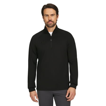 Chaps Golf Men's & Big Men's Jacquard Quarter Zip Sweater, Sizes S-5XL