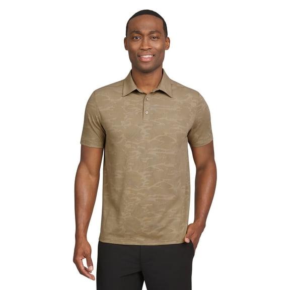 Chaps Golf Men's and Big Men's Classic Fit Short Sleeve Camo Print Polo Shirt, Sizes S-5XL