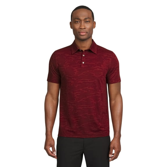 Chaps Golf Men's and Big Men's Classic Fit Short Sleeve Camo Print Polo Shirt, Sizes S-5XL