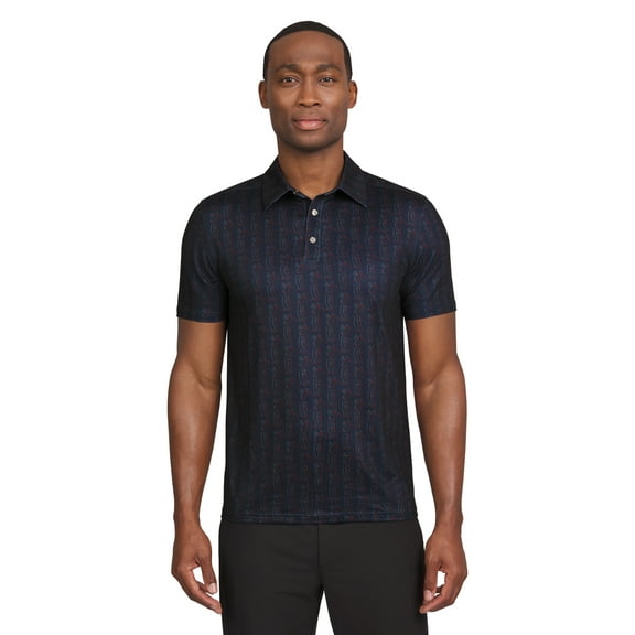 Chaps Golf Men's and Big Men's Classic Fit Short Sleeve Floral Printed Polo Shirt, Sizes S-5XL