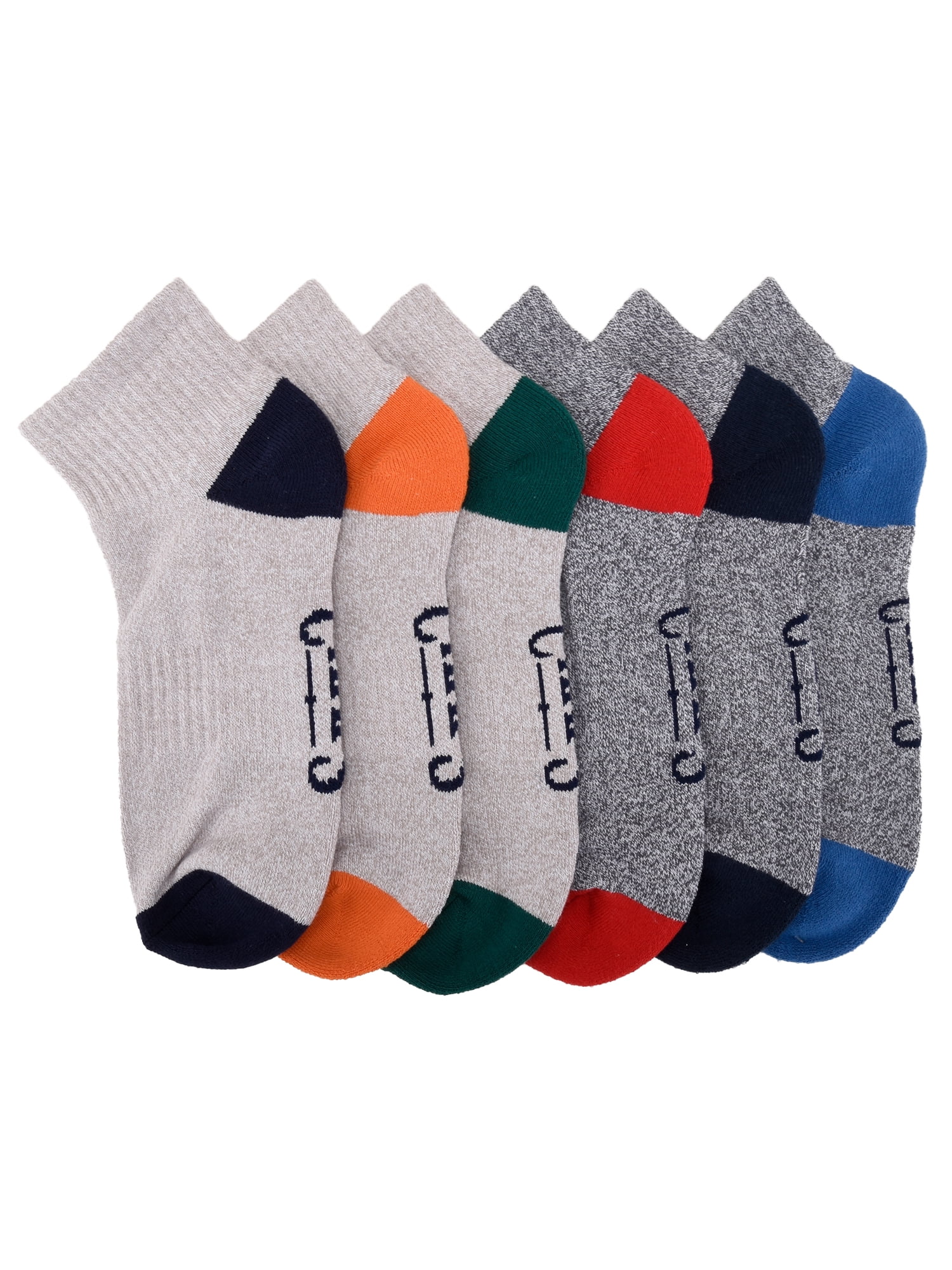 Chaps Half Cushion Ankle 6-Pack Men's, Sock Size 10-13