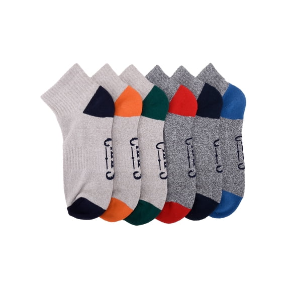 Chaps Half Cushion Ankle 6-Pack Men's, Sock Size 10-13