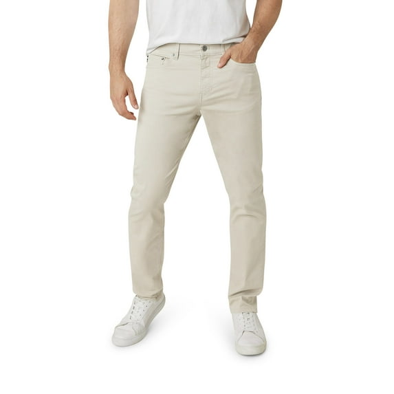 Chaps Men's 5-Pocket Stretch Twill Slim Straight Coastland Wash Chino Pant- Sizes 29 up to 52
