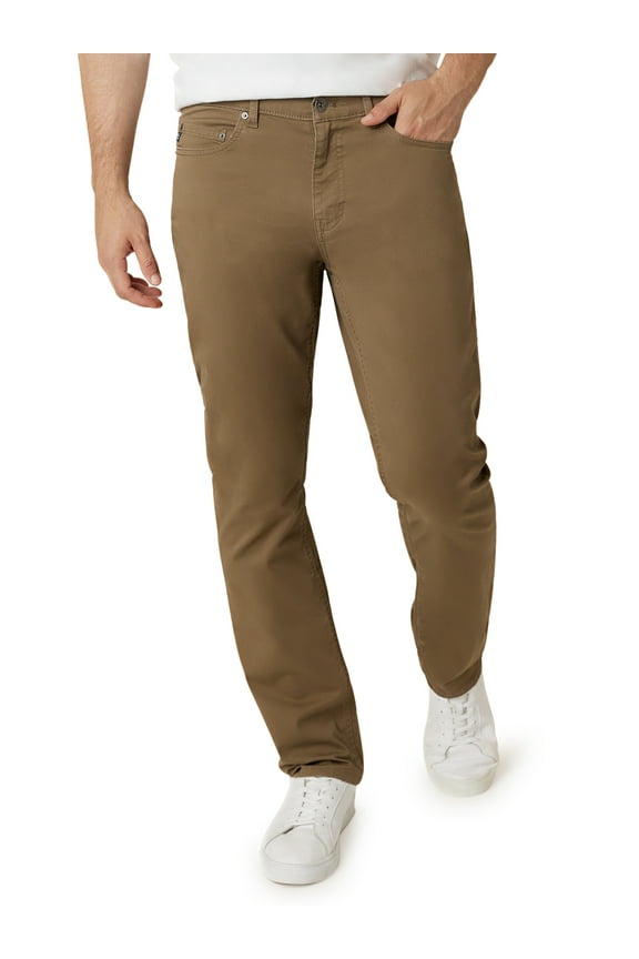 Men's 5-Pocket Stretch Twill Slim Straight Coastland Wash Chino Pant- Sizes 29 up to 52