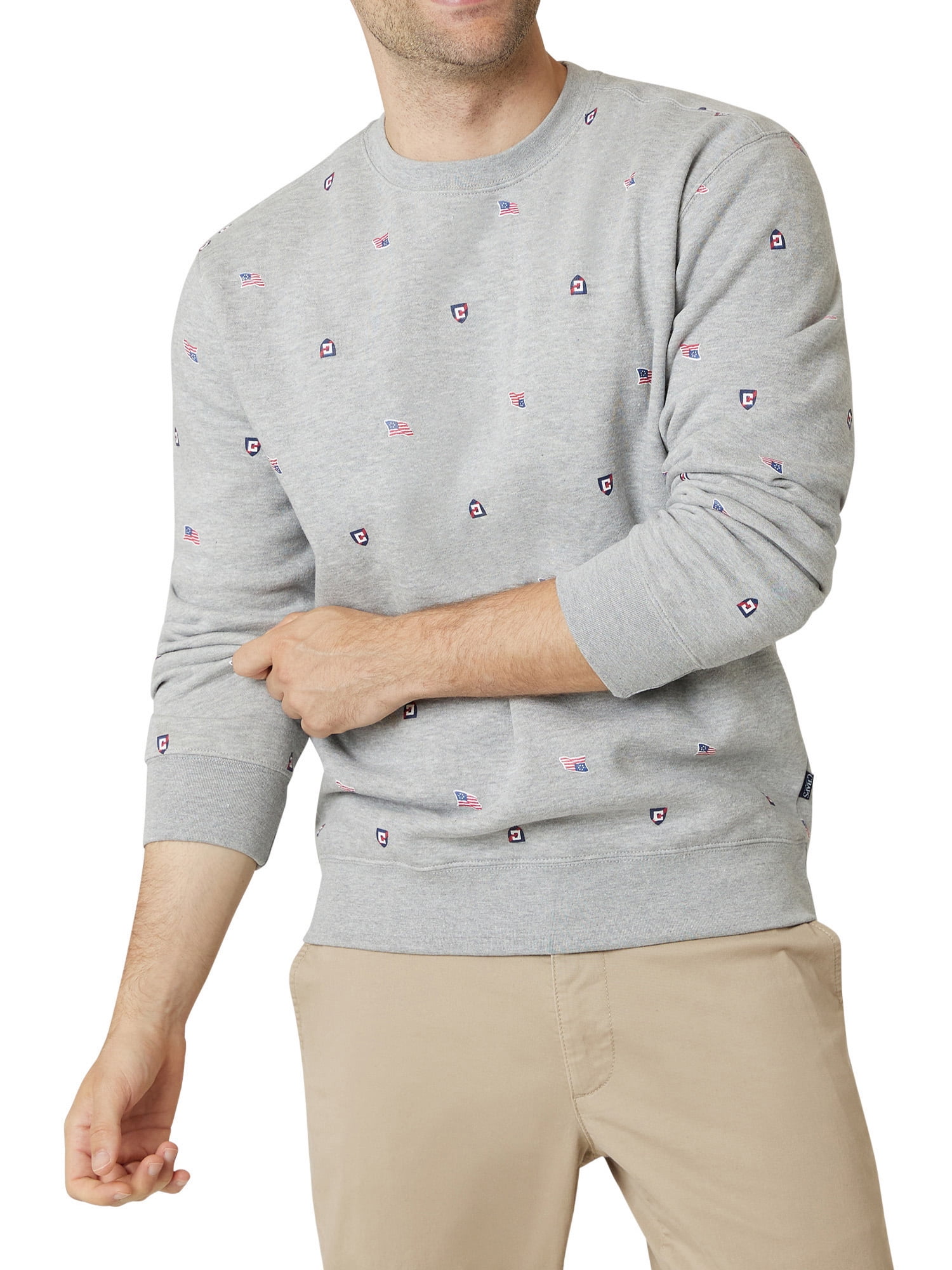 Men's All-Over Print Long-sleeved Sweatshirt