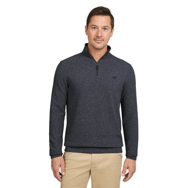 Chaps Men's & Big Men's 1/4 Zip Mockneck Ribbed Sweater, Sizes S-2XL