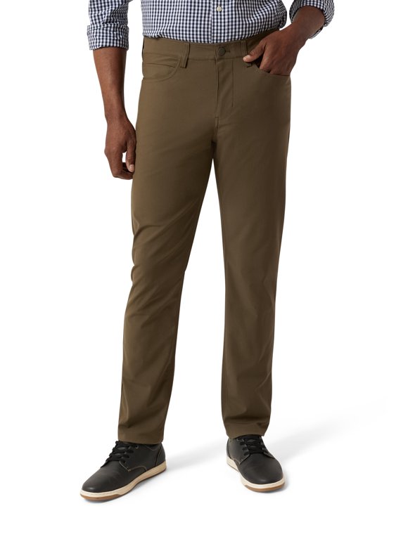 Chaps Shorts Chaps Men's Classic Fit Flat Front Dress Pants  Stretch  Performance Fabric, Straight Leg (Jacket Sold Separately) Men's Slim  Straight Khaki Pants