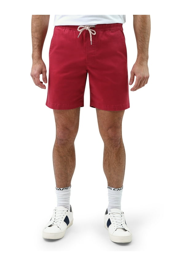 Men's & Big Men's 7" Pull On Stretch Twill Shorts, Sizes S-4XL