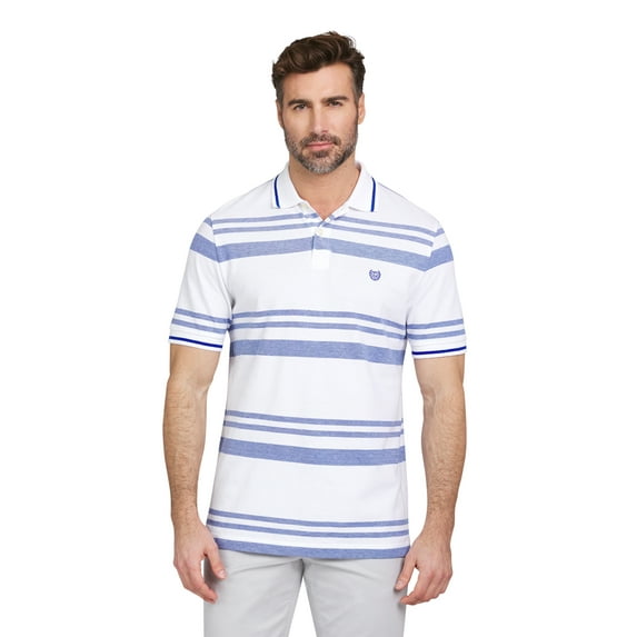 Chaps Men's & Big Men's Birdseye Polo Shirt with Short Sleeves, Sizes S-2XL