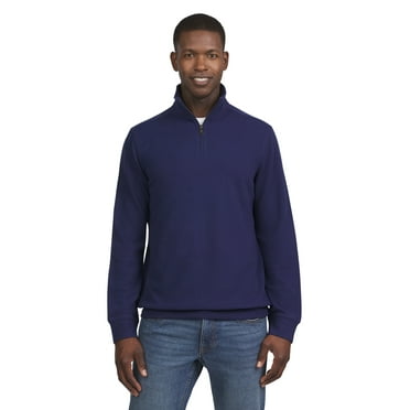 Chaps Men's & Big Men's Brushed Twill Quarter Zip, Sizes S-2XL