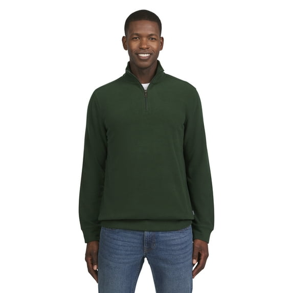 Chaps Men's & Big Men's Brushed Twill Quarter Zip, Sizes S-2XL