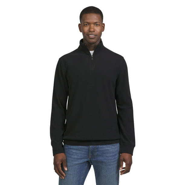 Chaps Men's & Big Men's Brushed Twill Quarter Zip, Sizes S-2XL