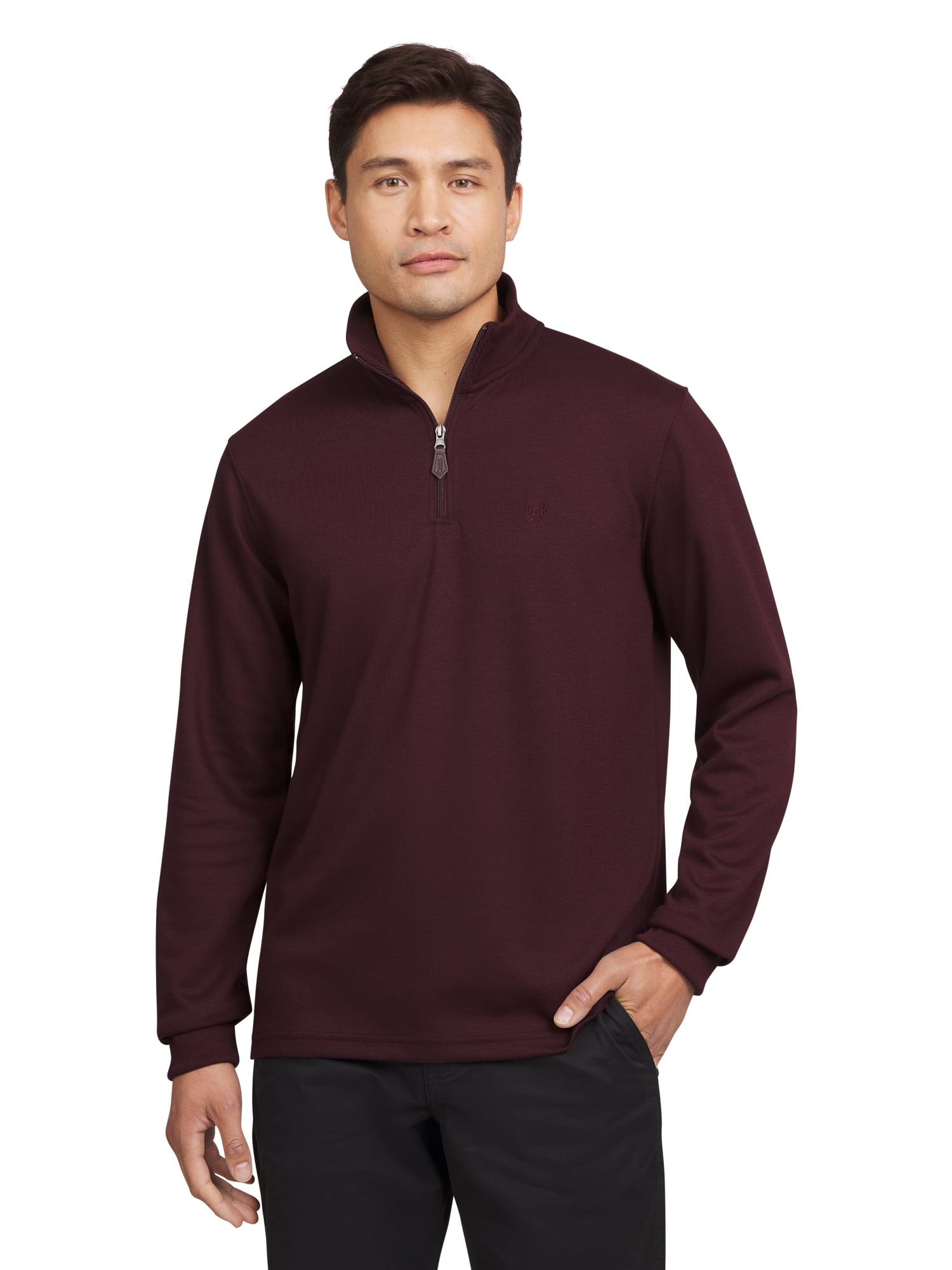 Chaps Men's & Big Men's Camden Quarter Zip Knit Sweater, Sizes S-2XL