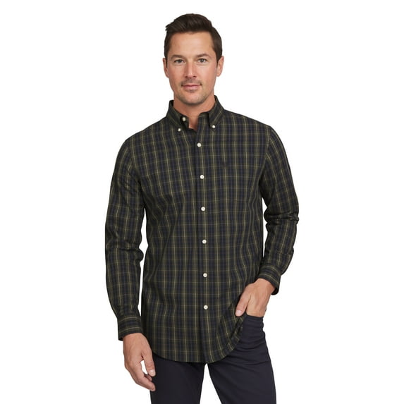 Chaps Men's & Big Men's Classic Long Sleeve Stretch Button-Down Shirt, Sizes S-2XL