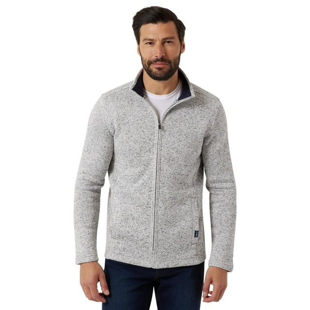Chaps Men's & Big Men's Coastal Full Zip Sweater Fleece