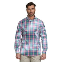 Chaps Men's Long Sleeves Easy Care Woven Button Down Shirt