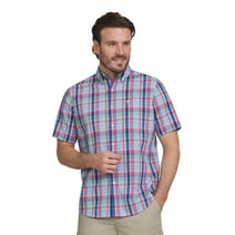 Chaps Men's & Big Men's Easy Care Woven Button Down Shirt with Short Sleeves, Sizes S-2XL