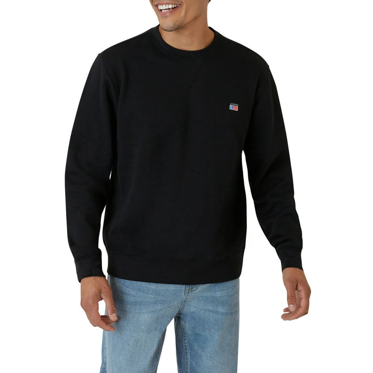 Black crew neck sweatshirt walmart sale