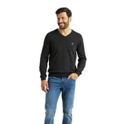 Chaps Men's & Big Men's Fine Gauge V Neck Soft Cotton Sweater