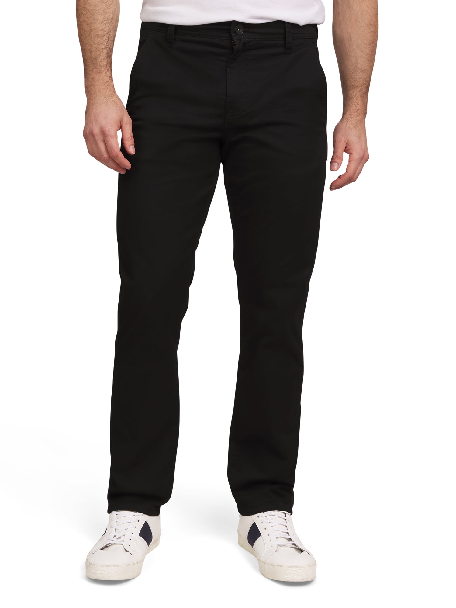 Chaps Men's & Big Men's Flannel Lined Chino Flat Front Pants, Sizes 32 - 42