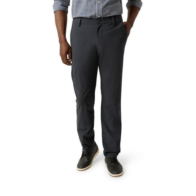 Chaps Men's & Big Men's Flat Front Performance Pant