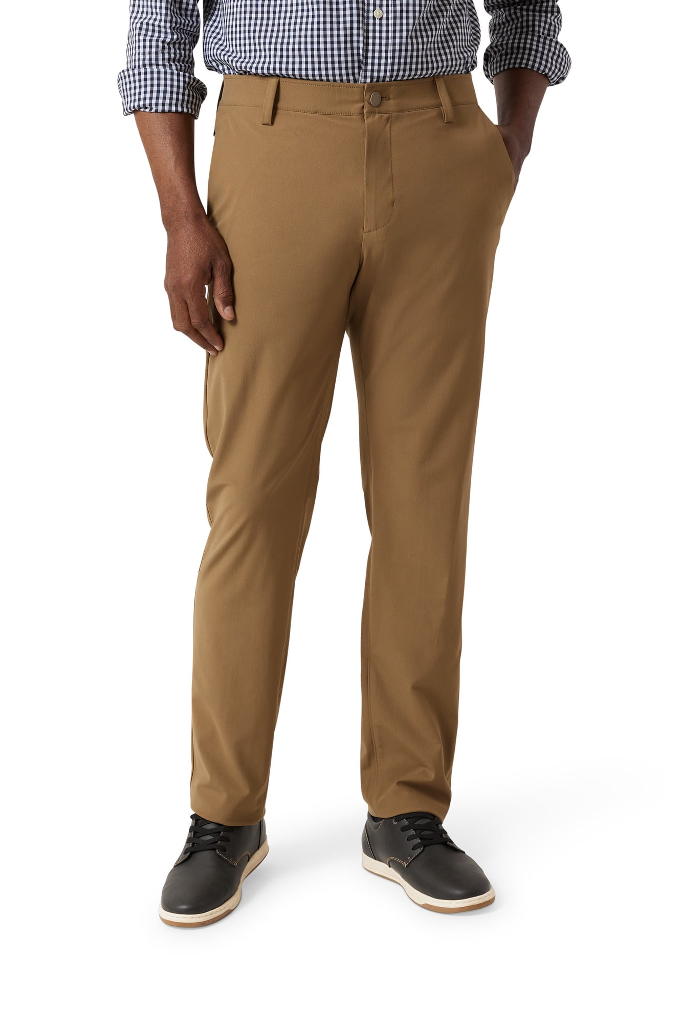 Chaps Men's & Big Men's Flat Front Performance Pant