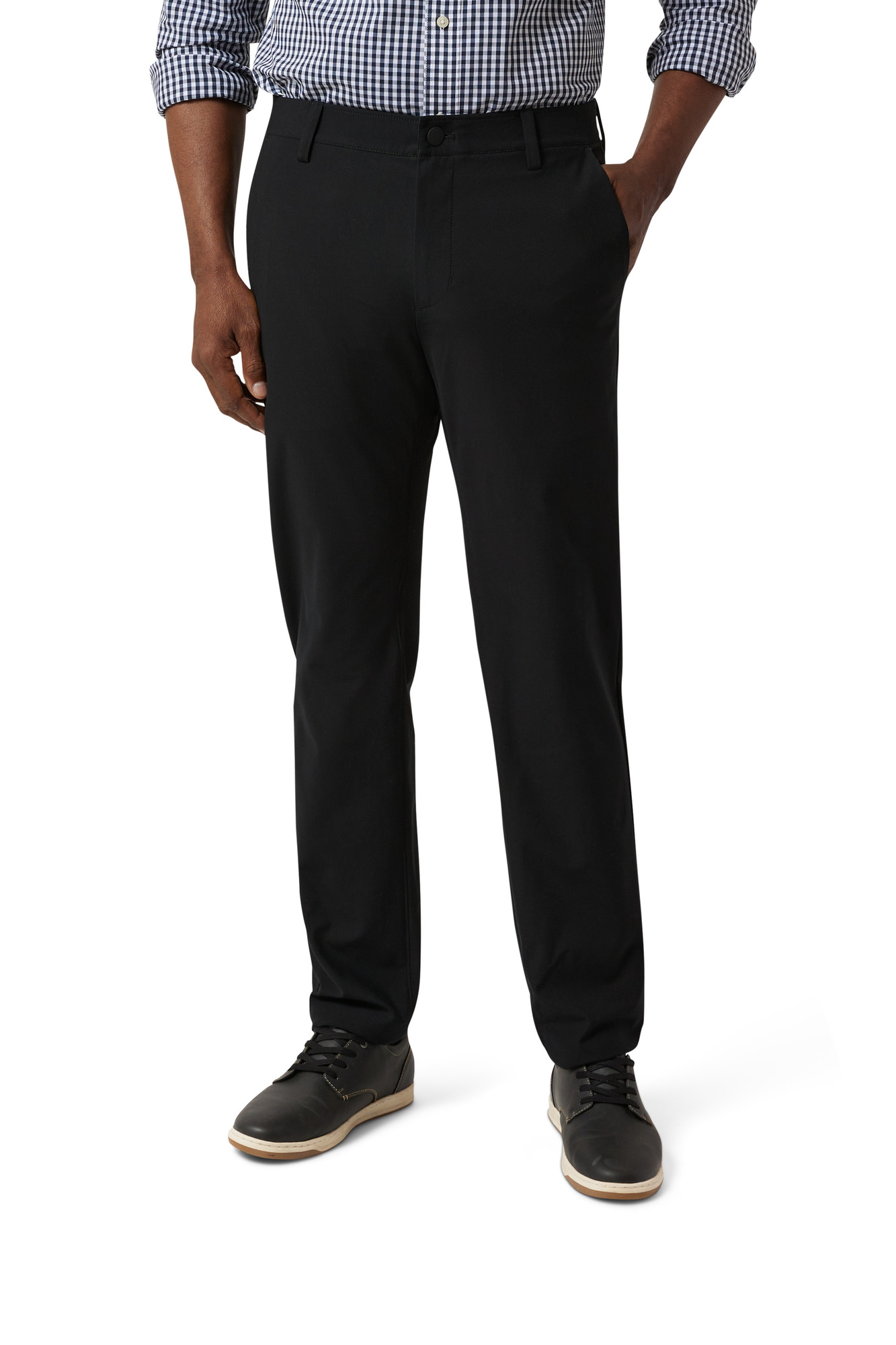 Savane Men's Flat Front Stretch Ultimate Performance Chino Pants with ...