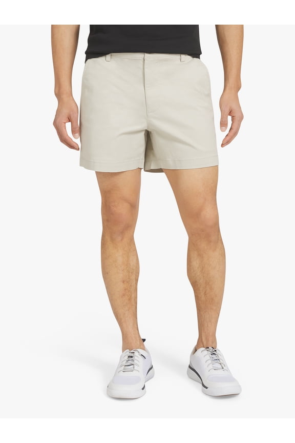 Men's & Big Men's Flat Front Shorts, Sizes 30-42, 5" Inseam