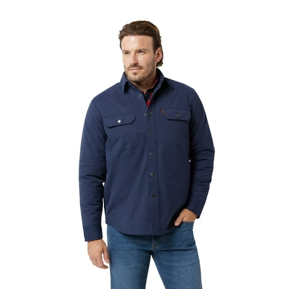 Chaps Men's & Big Men's Fleece Lined Classic Shirt Jacket